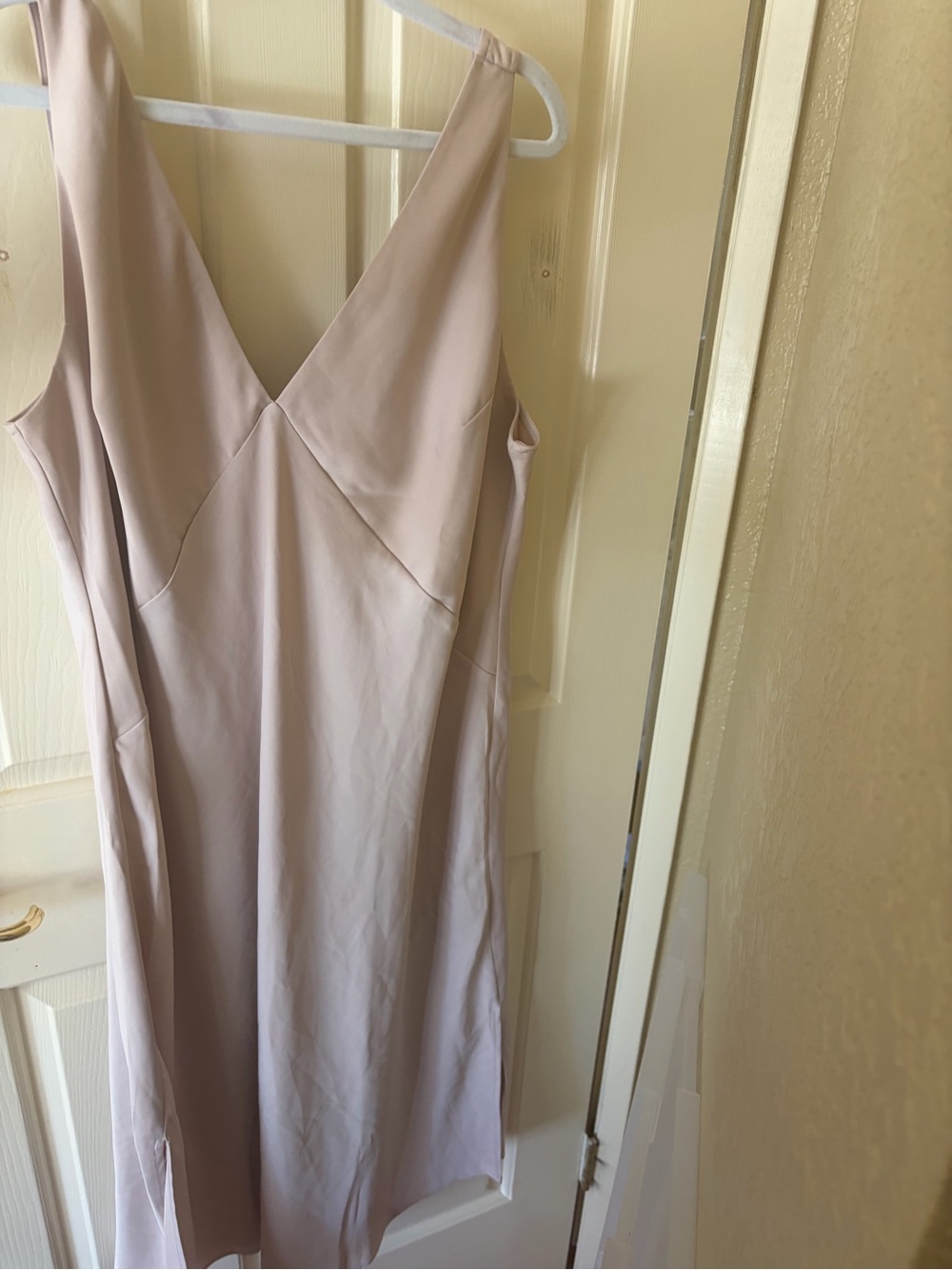 a new day Blush Pink V-Neck Midi Slip Dress